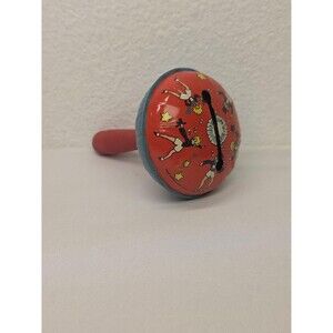 Vintage Kids Lithograph tin noise maker antique Kiechhof made in the USA toy